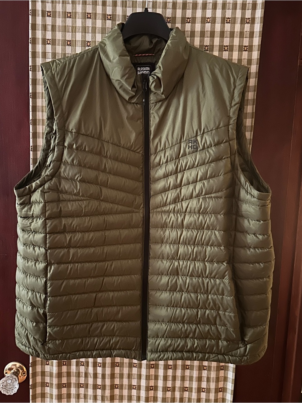 Duluth Trading Co Olive Green Quilted Packable Vest